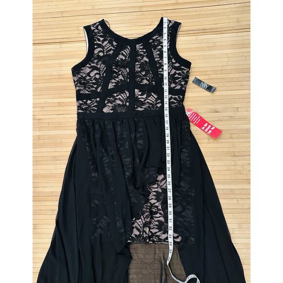 Nightway NEW Sparkle Lace Chiffon Women’s 14 Formal Party Event Stellar - Picture 12 of 14